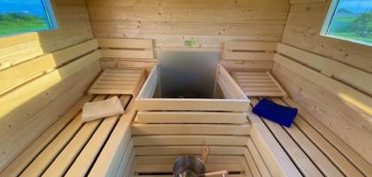 Mobile Sauna mit Gasofen für 2 -3 Personen Modell Basic