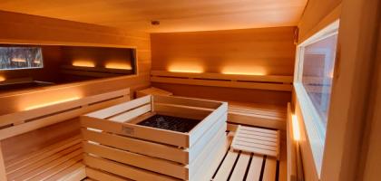 Mobile Sauna mit Gsaofen für 6 Personen Modell Family
